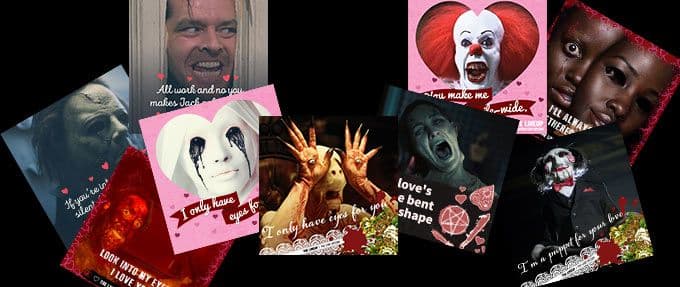 Share the Love—and the Terror—This February with Our Horror-Themed Valentine's Day Cards!
