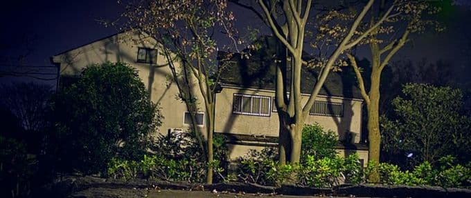 An outside view of the Miyazawa home in Setagaya.