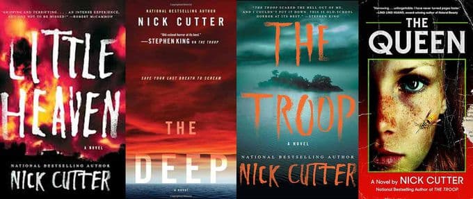 collage of nick cutter books